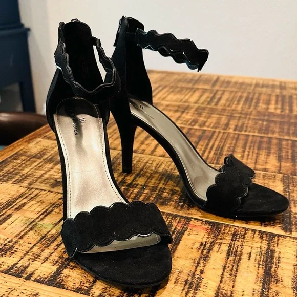 NWOT WORTHINGTON STRAPY HEEL SANDAL SLIP ON HEEL ELASTIC AROUND ANKLE SZ 10 - Picture 1 of 8